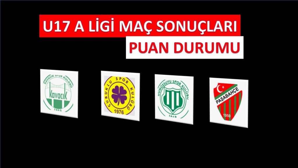 U-17 A Grubunda Beykoz Temsilcilerimizin Maç Sonuçları ve Puan Durumu