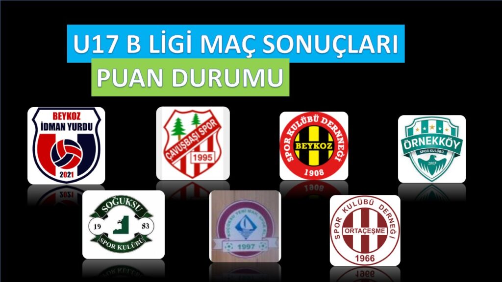Beykoz Temsilcileirmizin U-17 B Ligi Maç Sonuçları Ve Puan Durumu