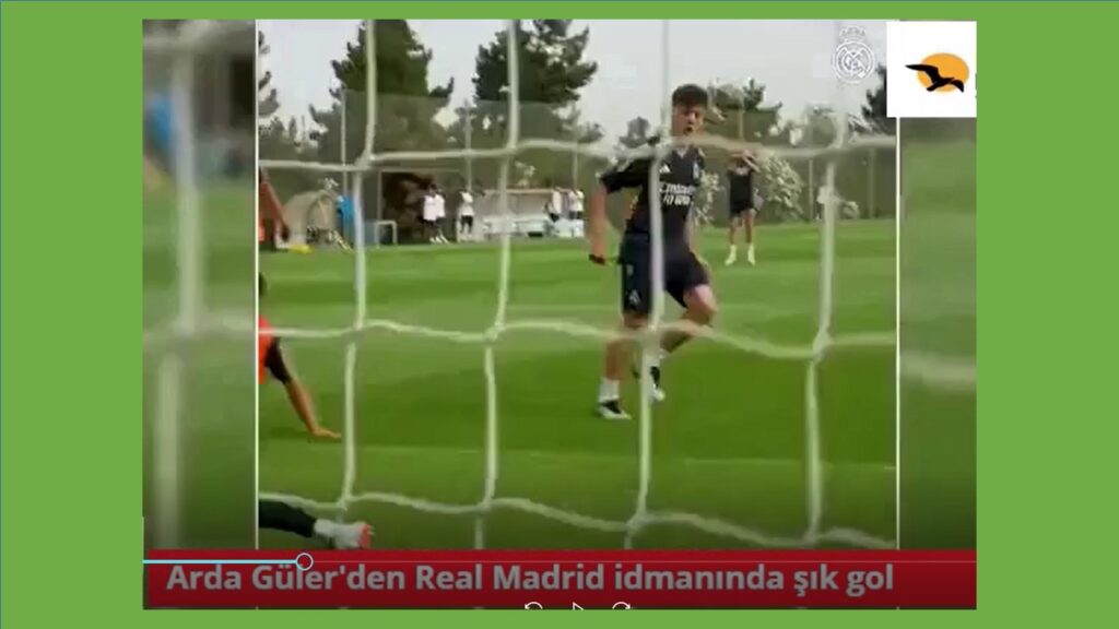 Arda Güler’den Real Madrid idmanında şık gol