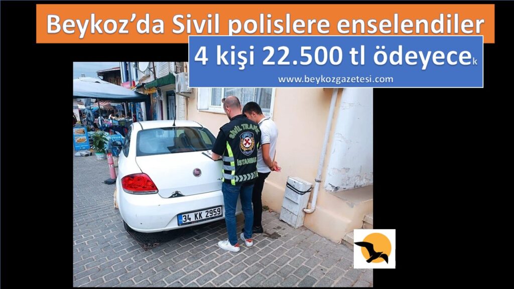 Beykoz’da Sivil polisler 22 bin 563 TL ceza kesti