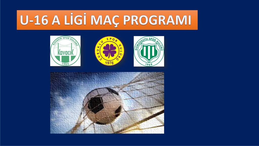 U-16 A Liginde Beykoz Temsilcilerimizin 1. Hafta Maç Programı