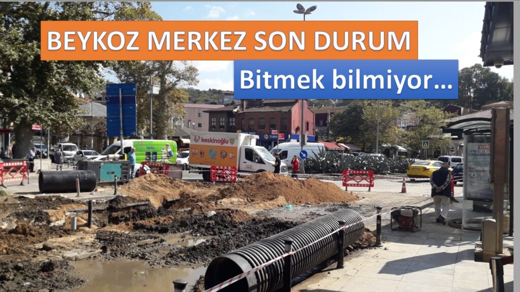 Bitmek Bilmiyor, Beykoz Merkez YİNE Kazıldı. Bir ay önce kapatılan yer Bir ay sonra yine açıldı