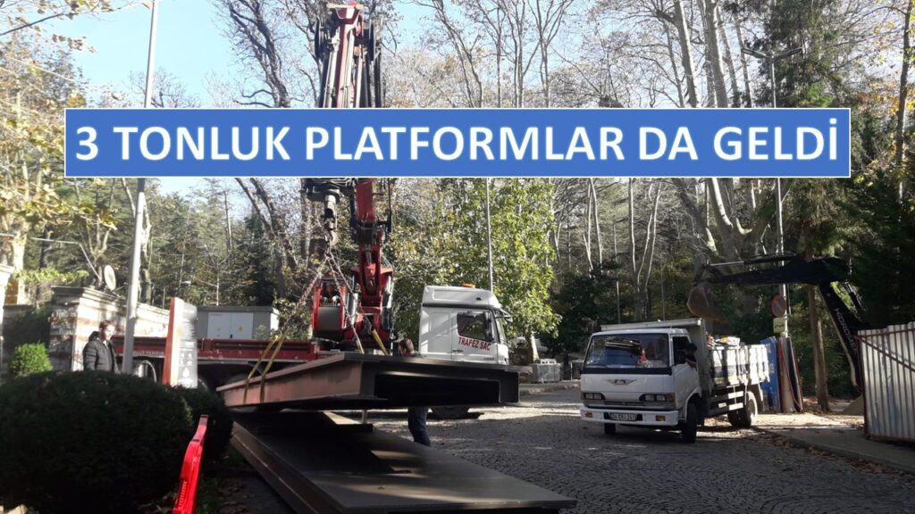 İnşaatı hızla sürüyor. 3 Tonluk bloklar da geldi