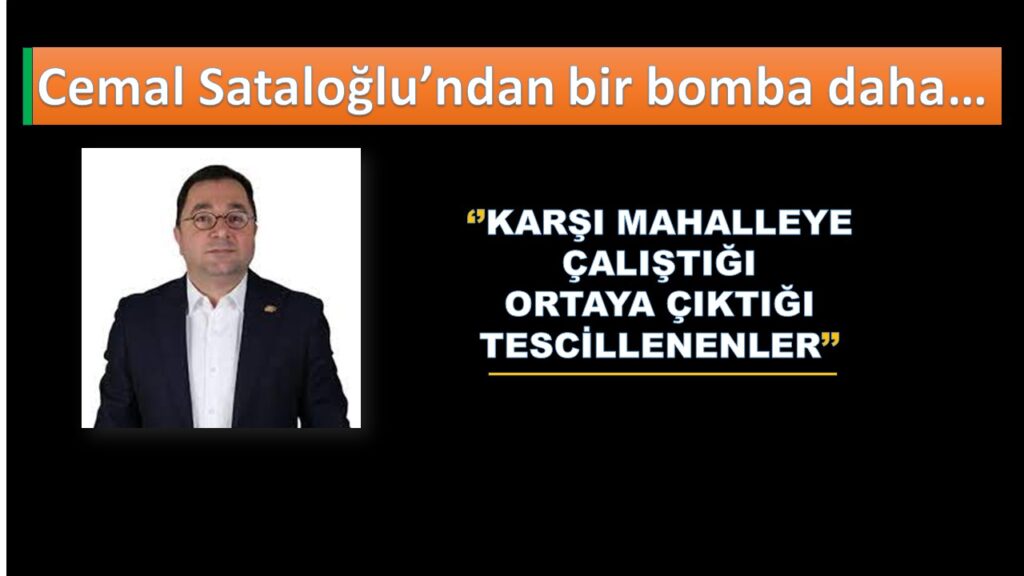 Cemal Sataloğlu Maskeleri İndirmeye Devam Ediyor