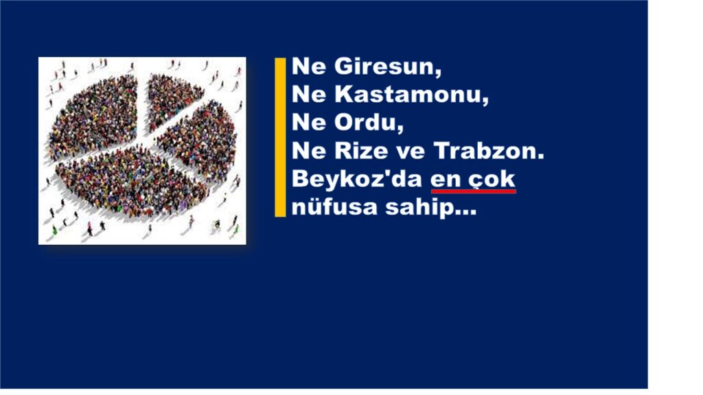 Ne Giresun, Ne Kastamonu, Ne Ordu, Ne Rize ve Trabzon. Beykoz’da en çok nüfus…