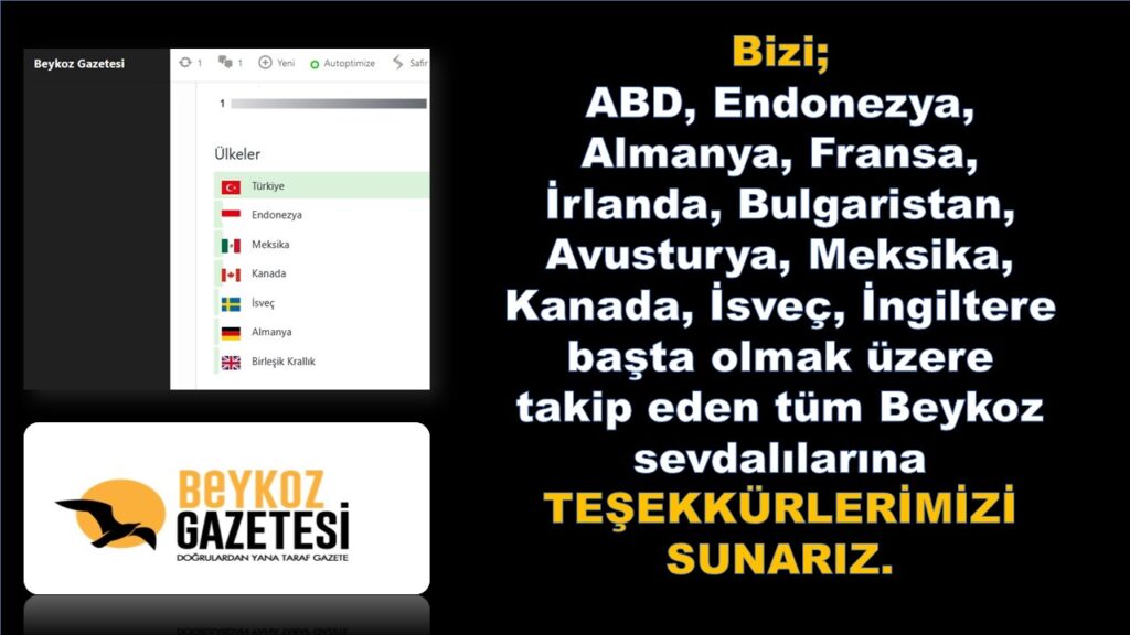 TÜM BEYKOZ SEVDALILARINA TEŞEKKÜRLERİMİZLE. SİZE LAYIK OLMAYA ÇALIŞIYORUZ