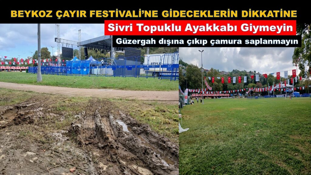 Beykoz Belediyesi Bu Ne Hal. Aman Dikkat! Beykoz çayırında her an çamura batabilirsiniz…