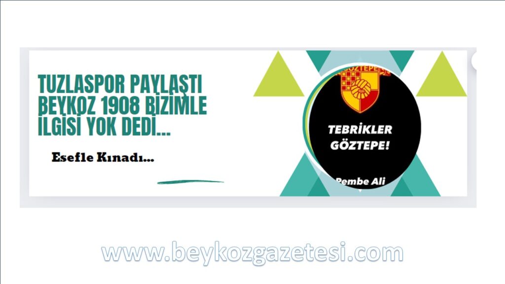 Tuzlaspor’un Ali Koç paylaşımına Beykoz 1908 bizimle ilgisi yok açıklaması yaptı