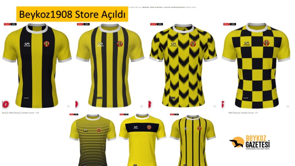 www.beykoz1908.store hizmete girdi. İşte Beykoz1908 formaları ve fiyatları