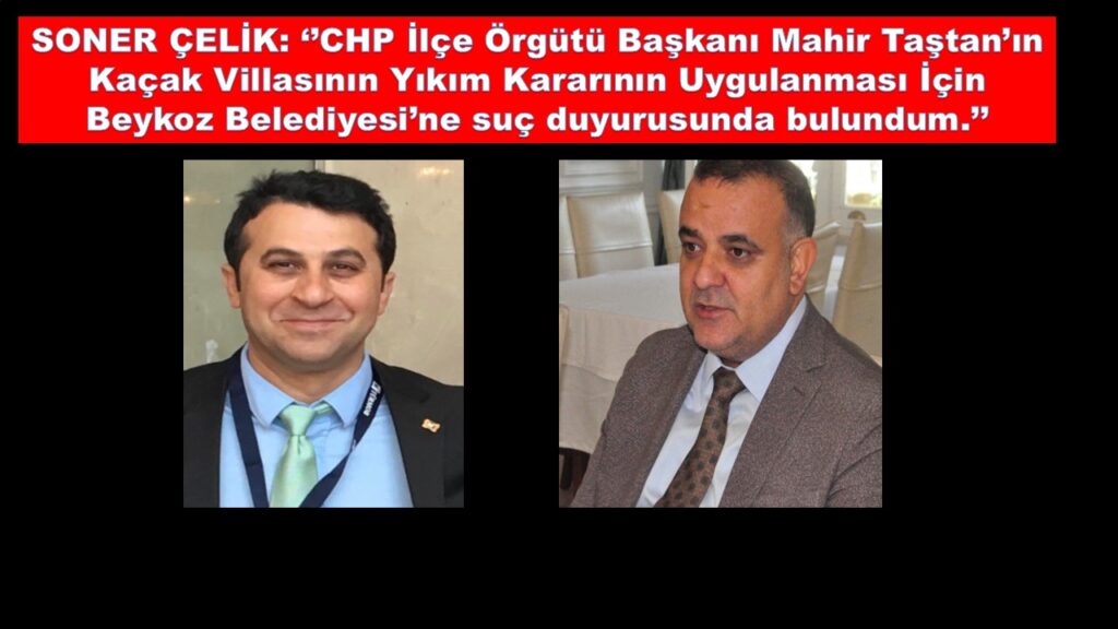 SUSMAYIN CEVAP VERİN. YA BEYKOZ BELEDİYESİ YA DA MAHİR TAŞTAN ANLATSIN