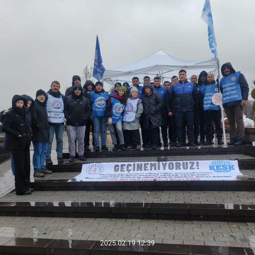 ÇALIŞANLAR KARDA KIŞTA ALAATTİN KÖSELER’E SEÇİMDEN ÖNCE VERDİĞİN SÖZÜ TUT ÇAĞRISINI YENİLEDİLER