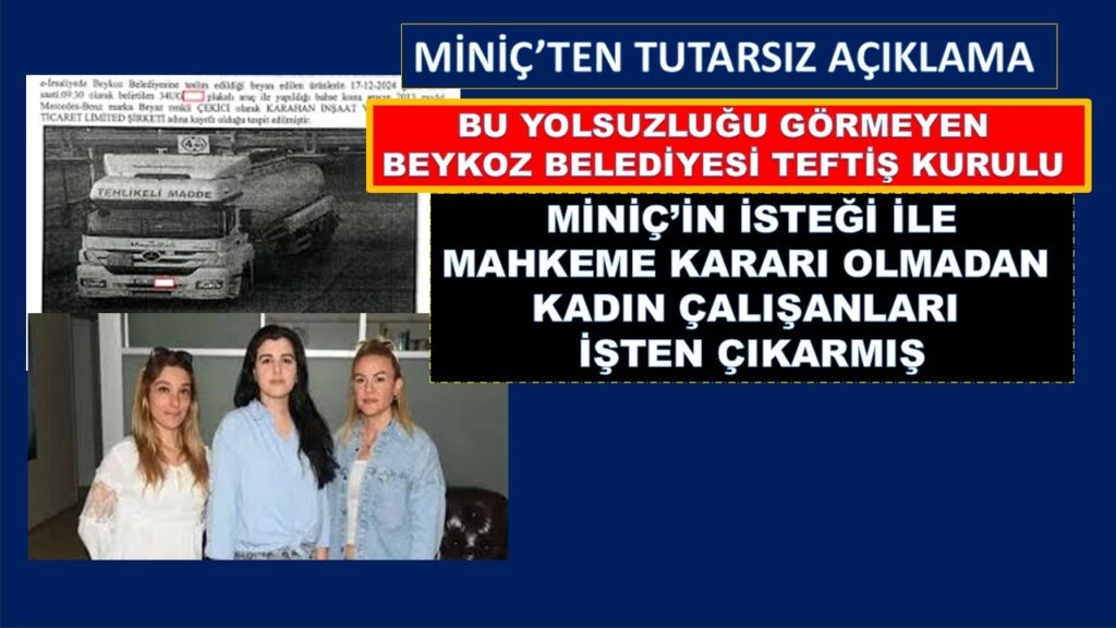 MİNİÇ’TEN TUTARSIZ AÇIKLAMA… TEFTİŞ KURULU YOLSUZLUKTA NEREDEYDİ…