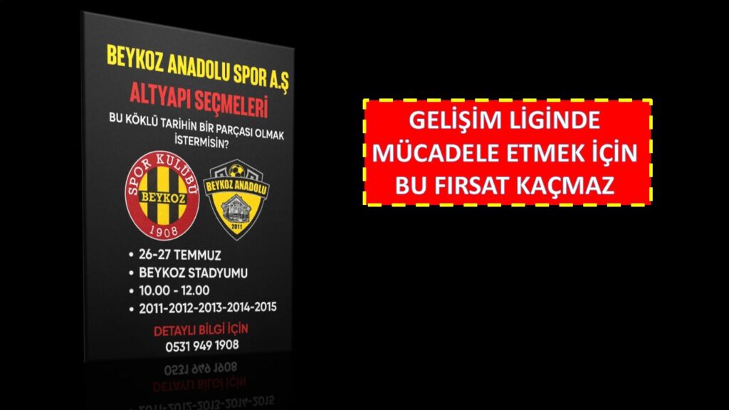 BEYKOZ ANADOLU İLE PROFESYONELLİĞE İLK ADIM SİZİ BEKLİYOR