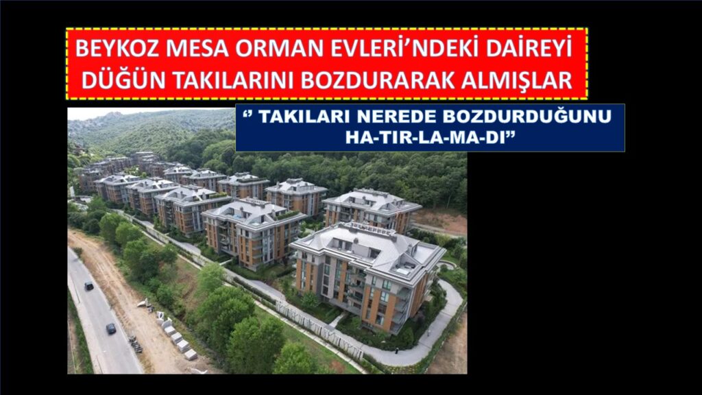 YİNE BEYKOZ, YİNE TAKI, YİNE ”HATIRLAMIYORUM”; 29 MİLYON TL