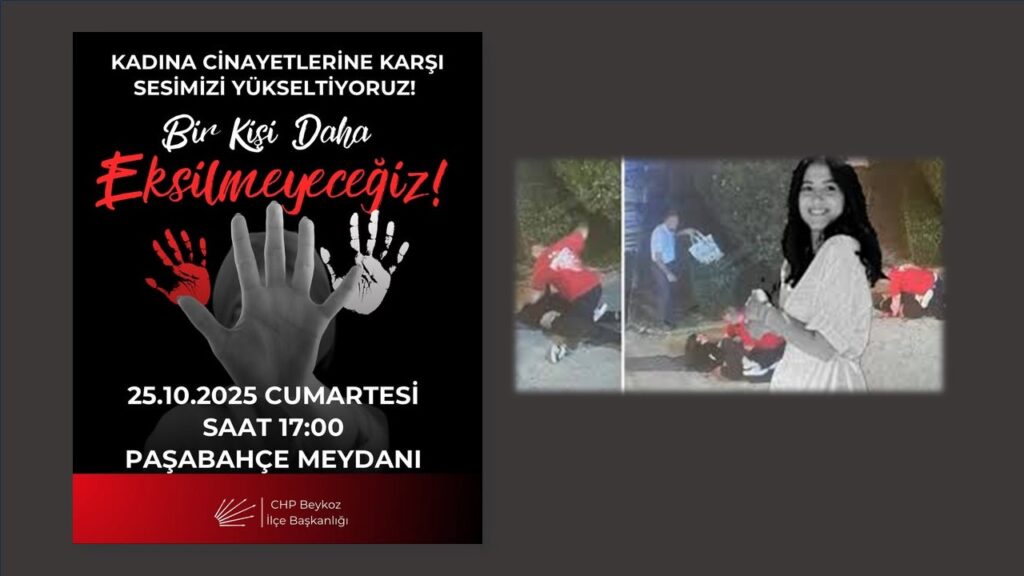 CHP BEYKOZ KADIN CİNAYETLERİNE DUR DEMEK İÇİN MEYDANA İNİYOR