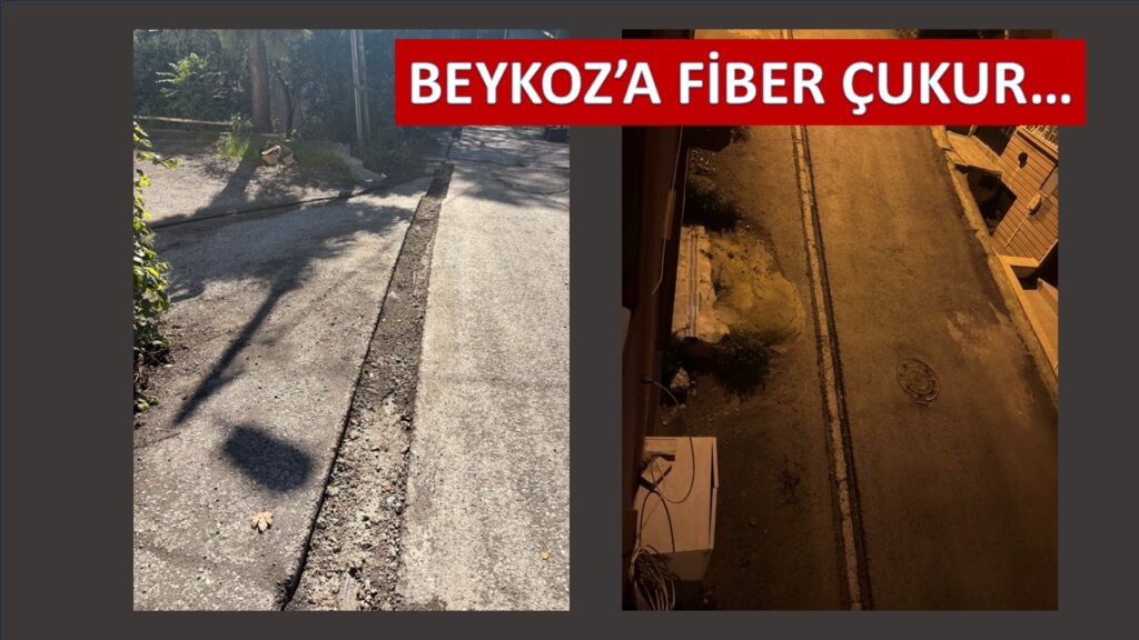 Beykoz’a Türk Telekom’dan Fiber Çukur. Vatandaş isyanda…