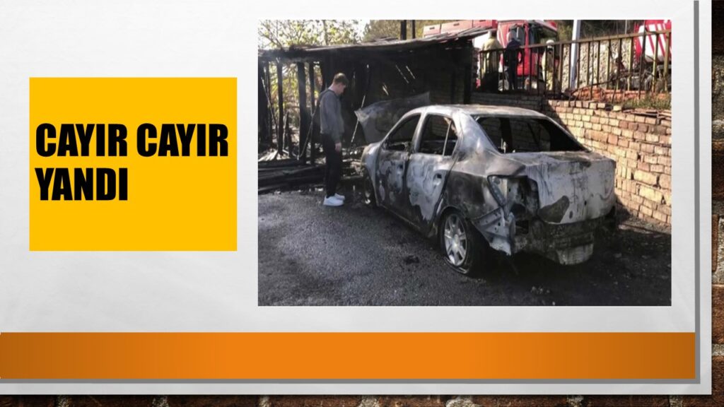 Beykoz’da Garajda Çıkan Yangın Araca Sıçradı