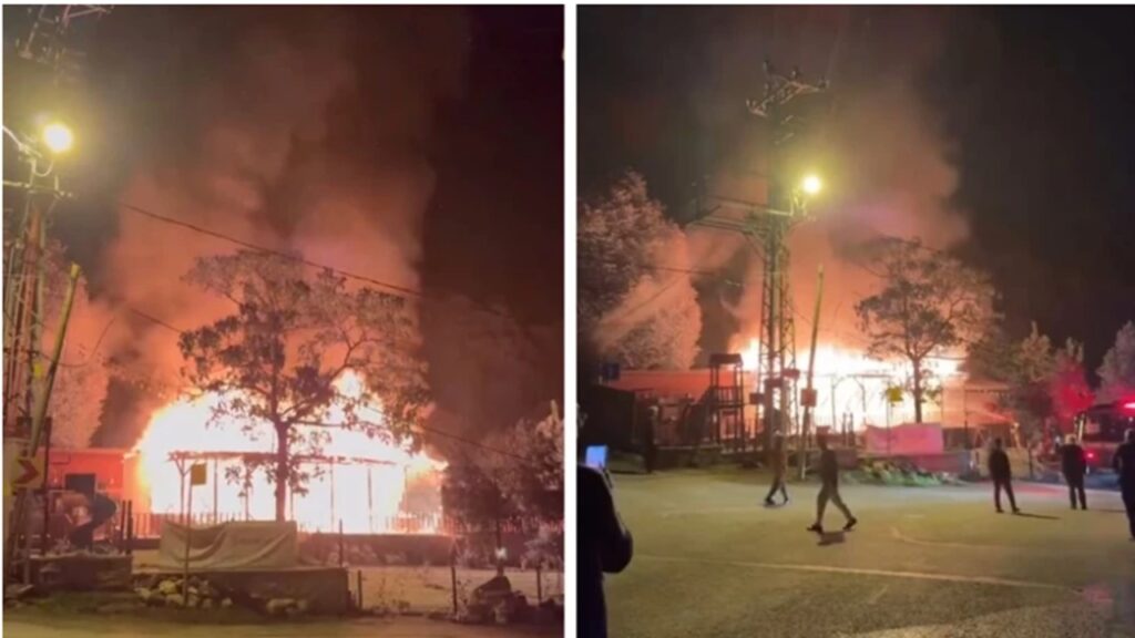 Beykoz’daki restoran alev alev yandı