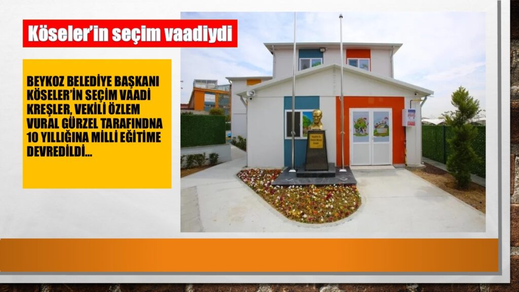 Vekil Gürzel, Asili Alaattin Köseler’in kreşlerini Milli Eğitime Devrediyor