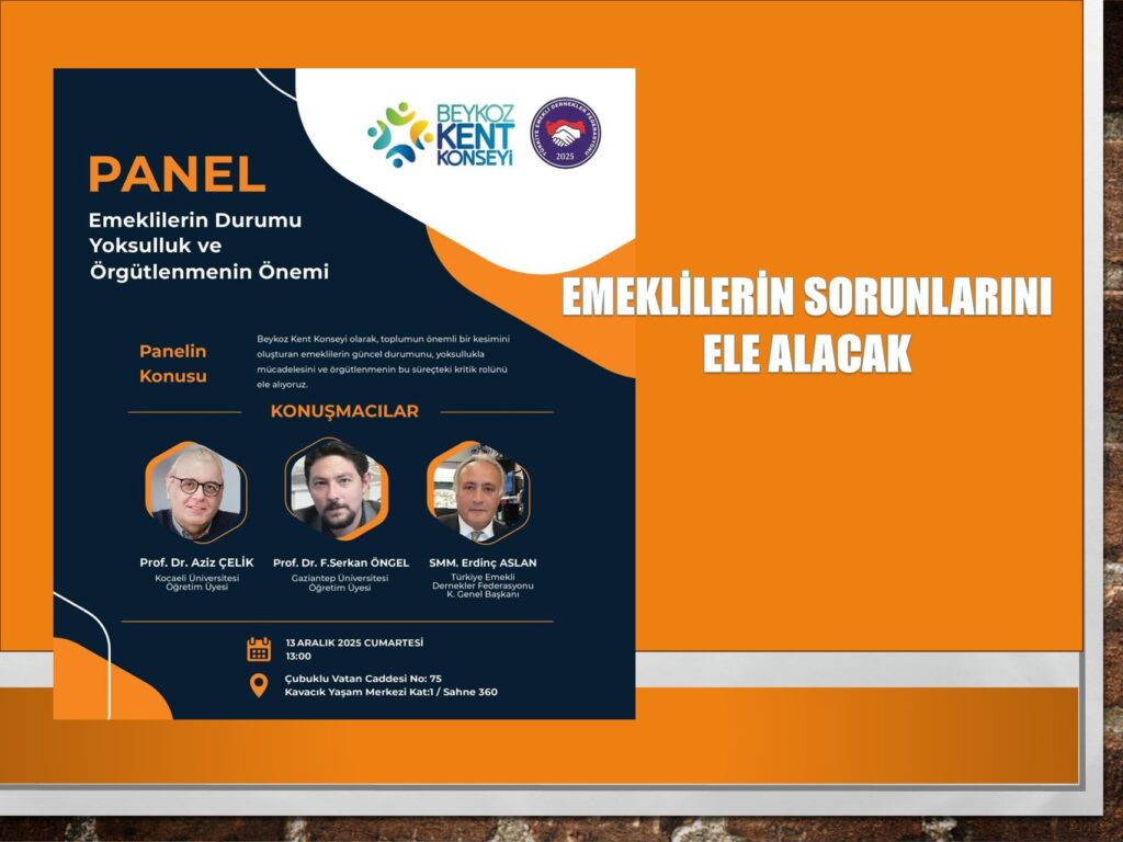 Beykoz Kent Konseyi Emeklilerin Sorunlarını Masaya Yatıracak