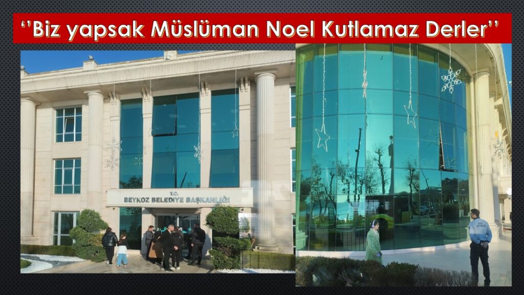 AK Partili Beykoz Belediyesi Belediye Binasını Yılbaşı İçin Süsledi