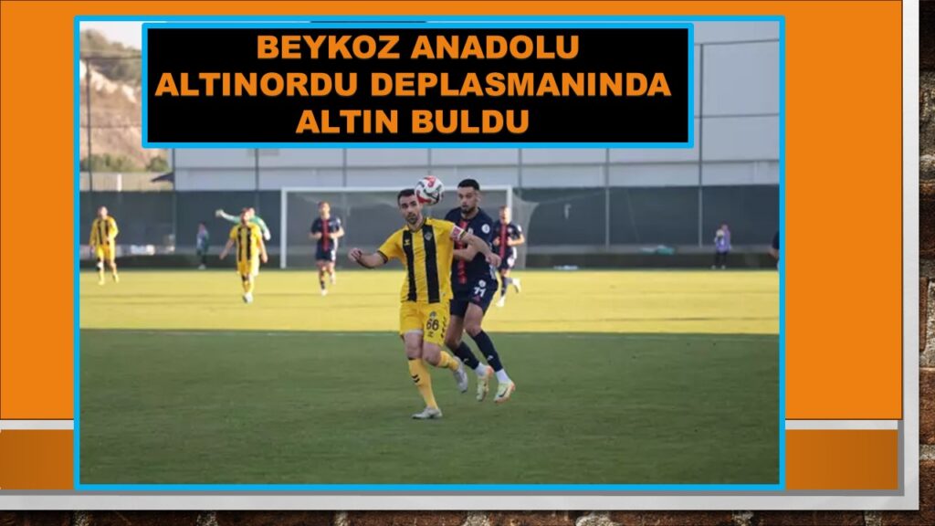 Beykoz Anadolu Altınordu Deplasmanında Dört Köşe