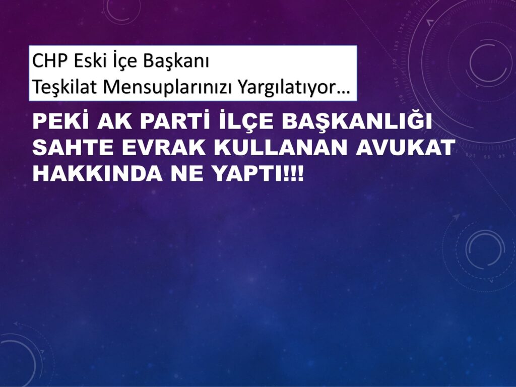 CHP Cezayı Kestiriyor, Peki Ya Beykoz AK Parti Ne Yaptı?