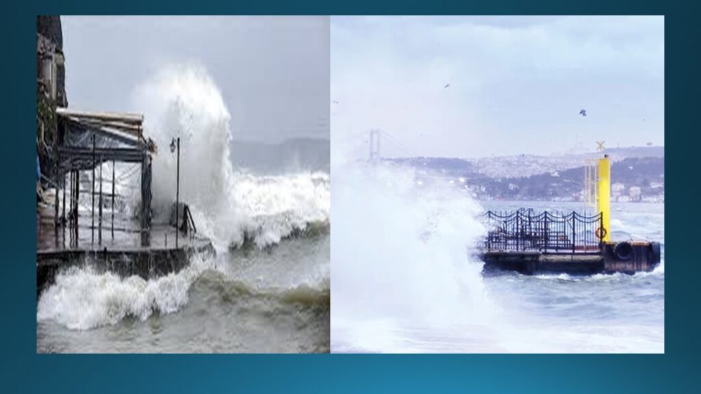 Beykoz Dikkat! Akşam 21:00-24:00 arası Rüzgarın Hızı 70 km. Geçecek