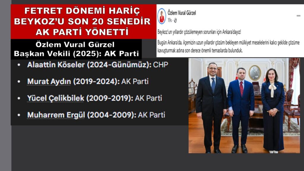 Özlem Vural Gürzel: ”Beykoz’un Yıllardır Çözülemeyen Sorunları İçin Ankara’dayız”