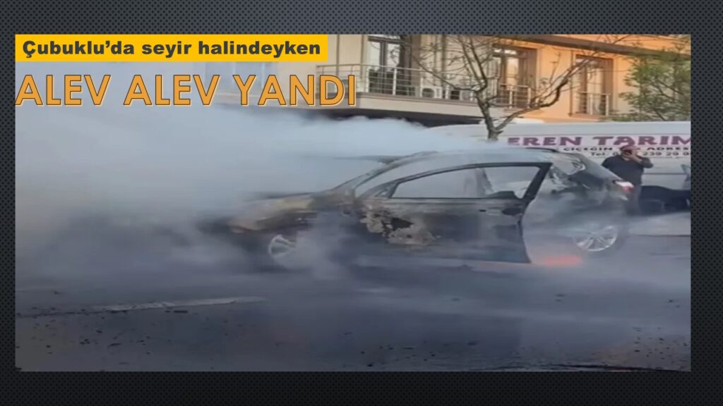 Beykoz Çubuklu’da seyir halinde ALEV ALEV yandı…