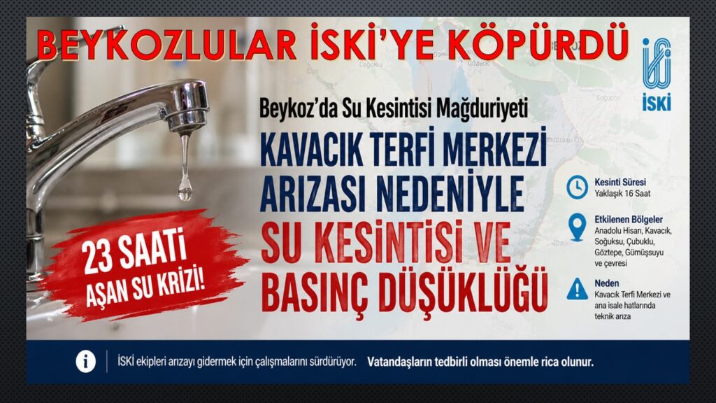 Beykoz’da Su Krizi. Vatandaş Sürekli Öteleyen İSKİ’ye Köpürdü. YAZIK!