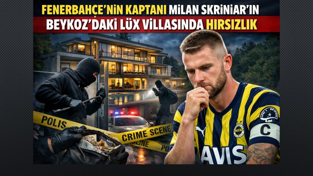 Fenerbahçe’nin Kaptanı Milan Skriniar’ın Beykoz’daki lüx villasında hırsızlık: 5 kişi gözaltında