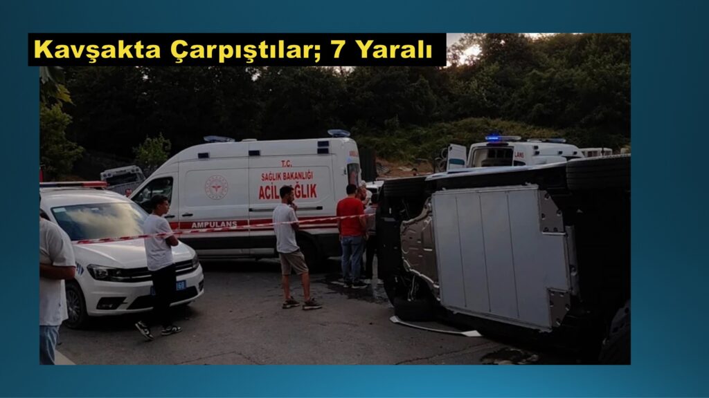 Beykoz’da iki otomobil çarpıştı: 7 kişi yaralandı